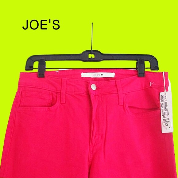 JOE'S NEW CERISE THE SKINNY Red-Hot Pink Jean 30 - Picture 2 of 12